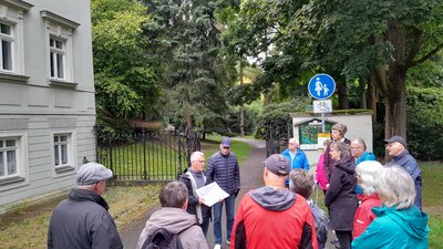 Parkeingang am Alten Herrenaus. Foto: Stadtverwaltung Flöha/ Anja Irmscher