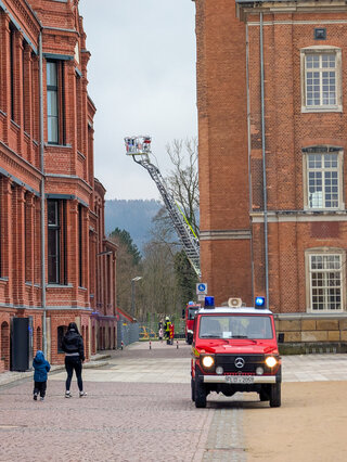 Probealarm an der Claußstraße. Foto: Stadtverwaltung Flöha/ Erik Frank Hoffmann
